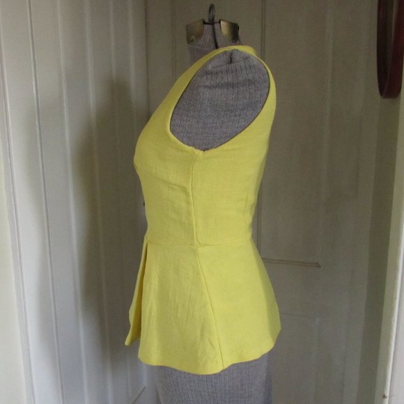 BANANA REPUBLIC Yellow Sleeveless Top - Picture 4 of 8